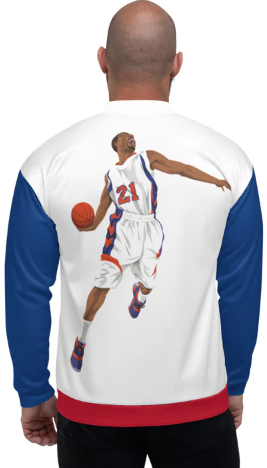 Athletic Authority " Basketball Slam" Unisex Bomber Jacket