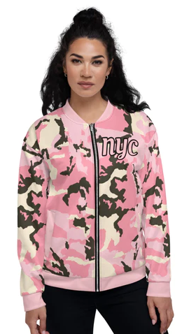 MYNY-Hub-NYC-Pink-Camo-Bomber-Jacket-front