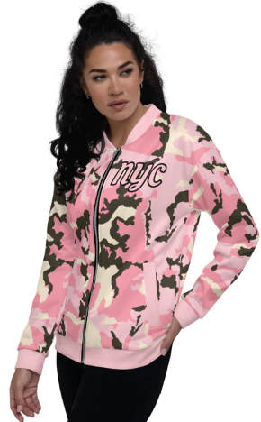 MYNY-Hub-NYC-Pink-Camo-Bomber-Jacket-left-side