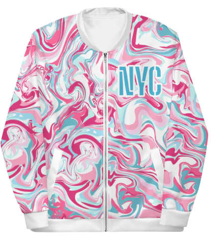 MYNY-Hub-NYC-Tie-Dye-Unisex-Bomber-jacket-front