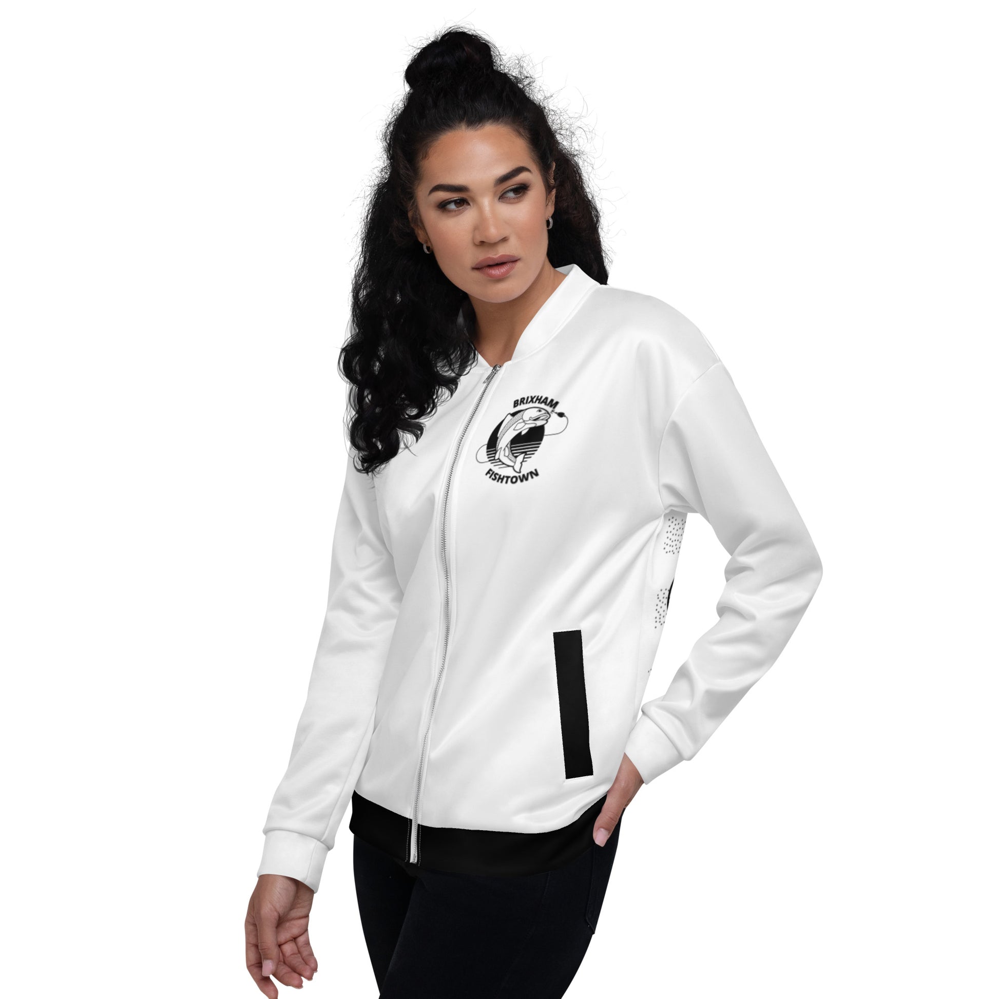 BRIXHAM BM Fishtown Unisex Bomber Jacket left side view