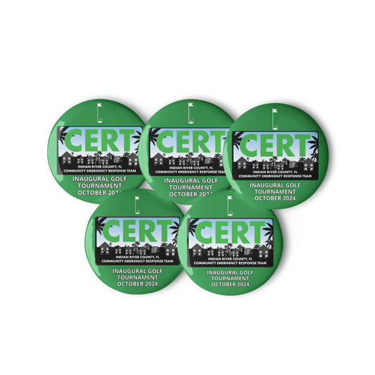 CERT Golf Set of pin buttons