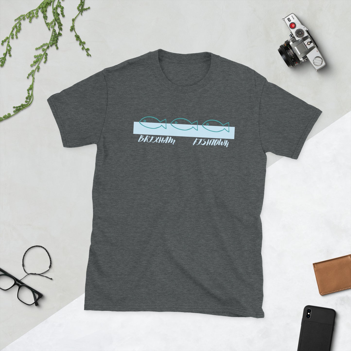 BRIXHAM BM 3 Fish Short-Sleeve Unisex T-Shirt
