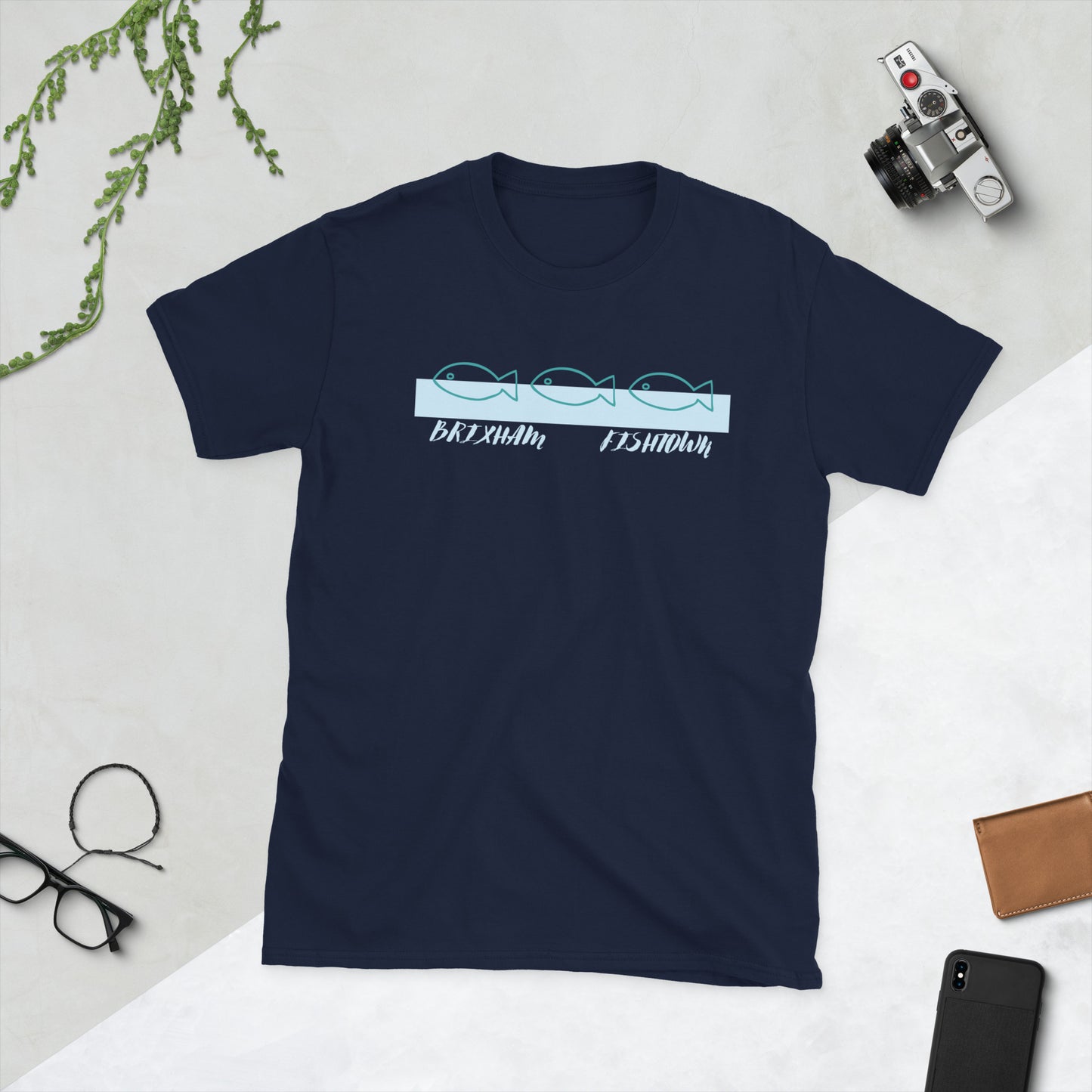 BRIXHAM BM 3 Fish Short-Sleeve Unisex T-Shirt