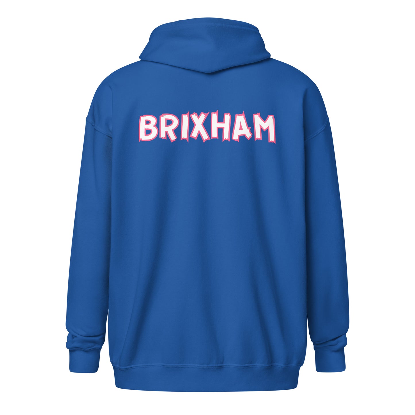 unisex heavy blend zip hoodie royal blue back