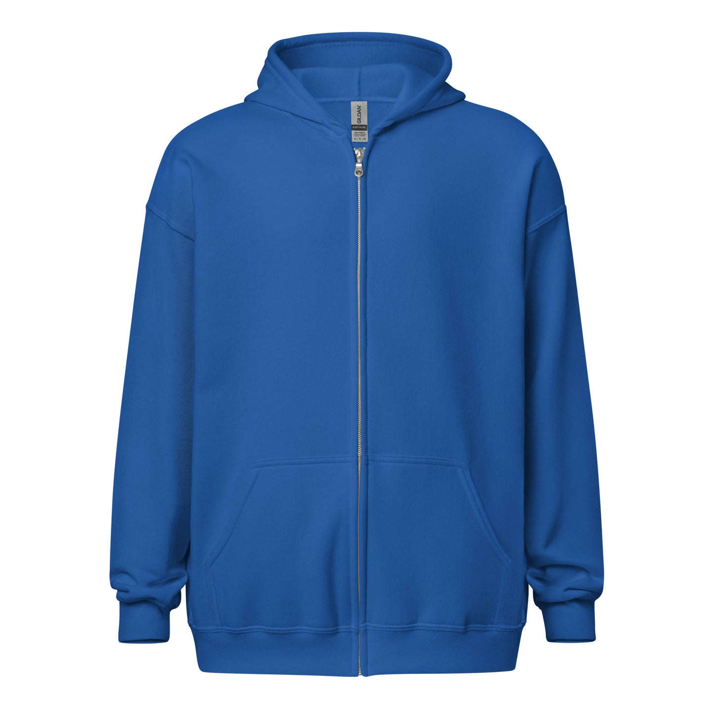unisex heavy blend zip hoodie royal blue front
