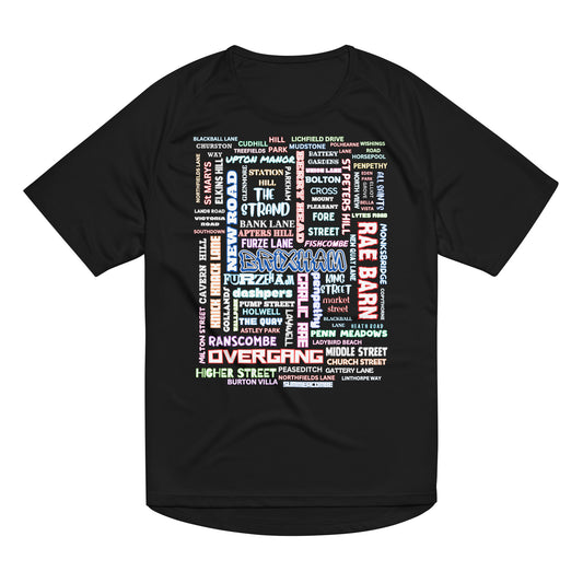 BRIXHAM BM Streets Unisex sports jersey black front