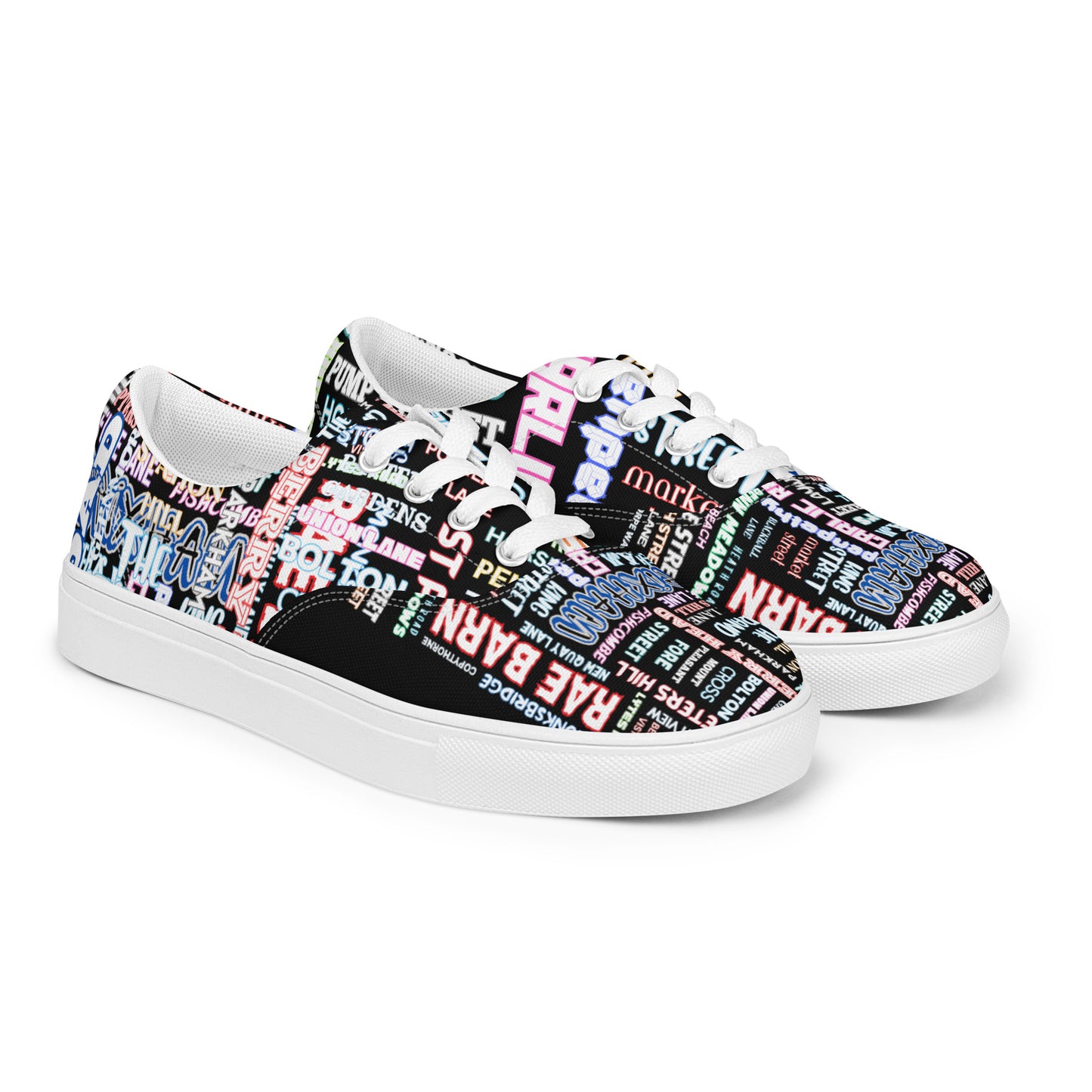 BRIXHAM BM Streets Women’s lace-up canvas shoes right