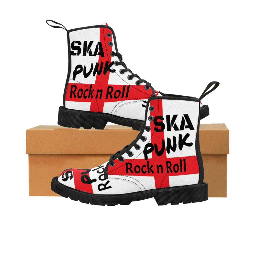 MYNY HUB " Ska Punk Rock n Roll" Unisex Canvas Boots pair