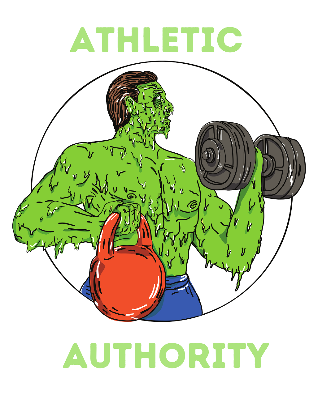 Athletic Authority "Green Giant" Unisex Tri-Blend Short sleeve t-shirt