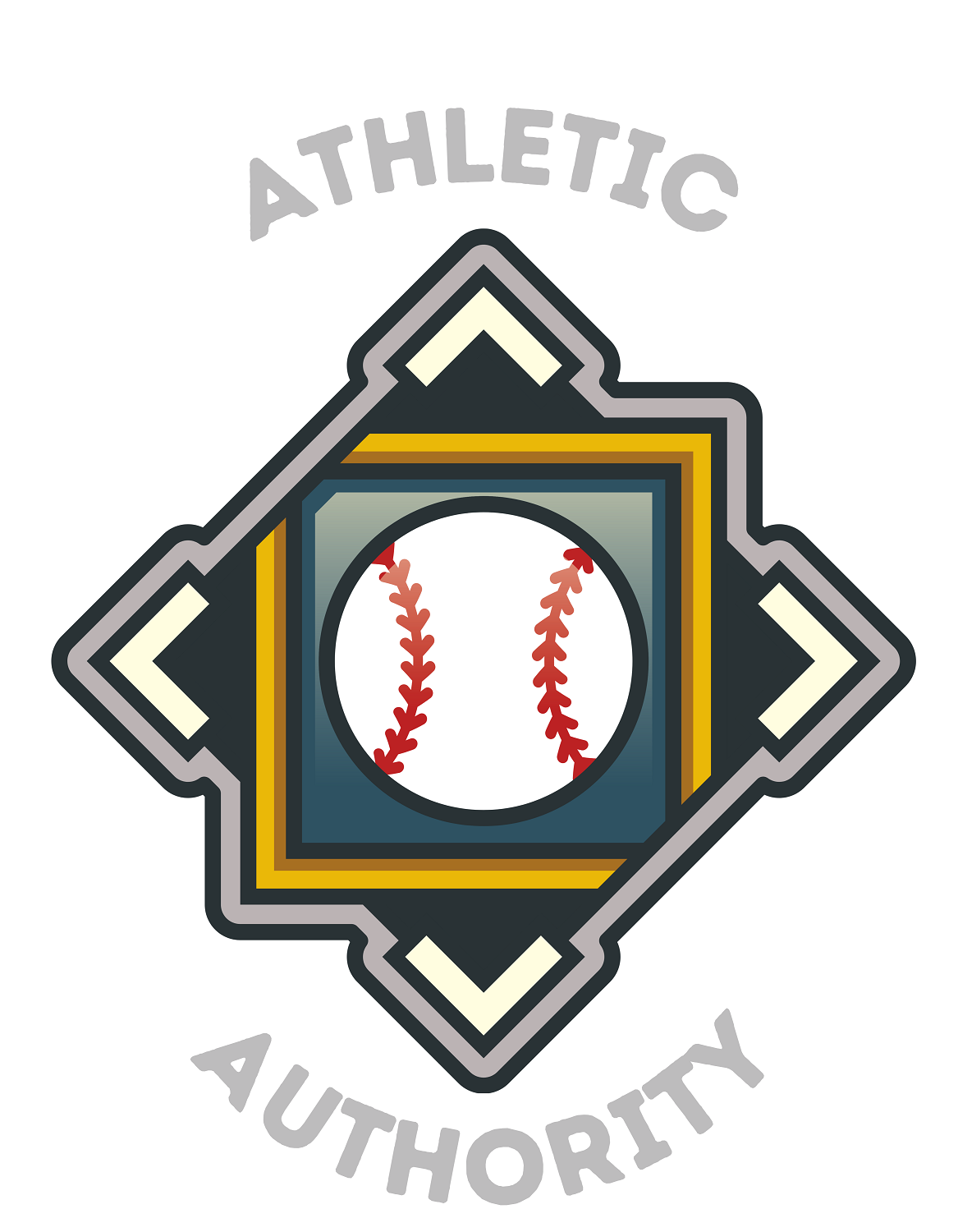 Athletic Authority "Baseball Crest" Unisex Tri-Blend Short sleeve t-shirt