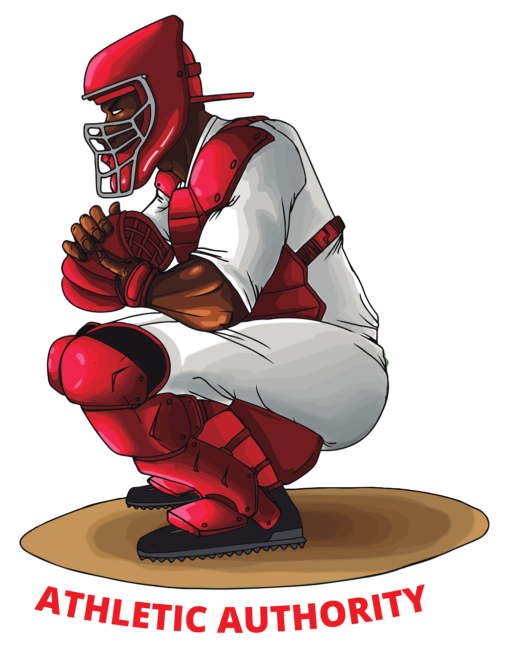 Athletic Authority  "Baseball Catcher" Unisex Tri-Blend Short sleeve t-shirt