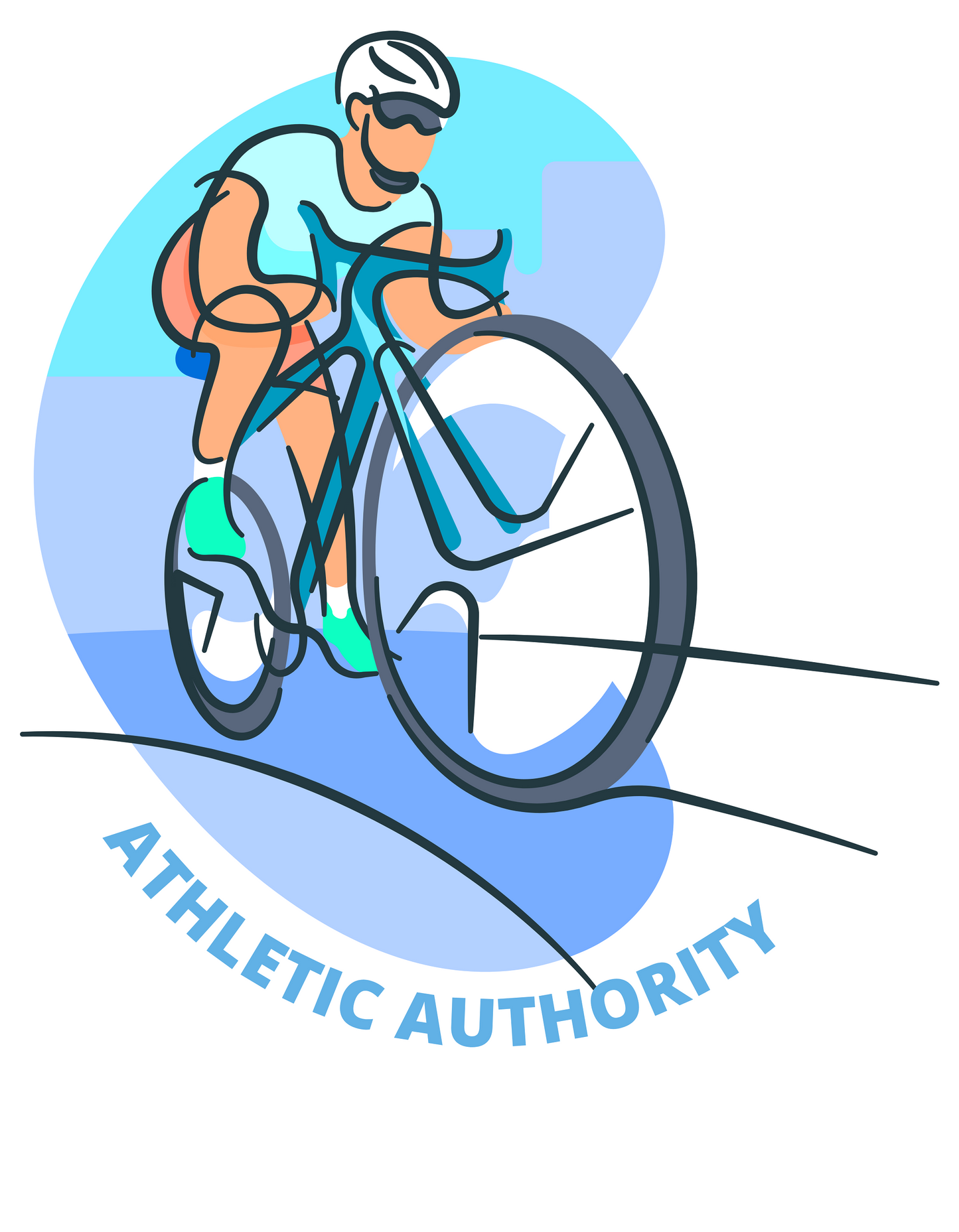 Athletic Authority "Cycling Ride" Unisex Tri-Blend Short sleeve t-shirt