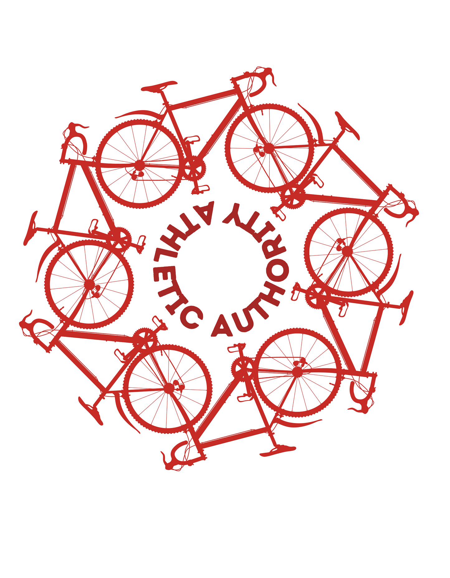 Athletic Authority "Cycling Wheel" Unisex Tri-Blend Short sleeve t-shirt