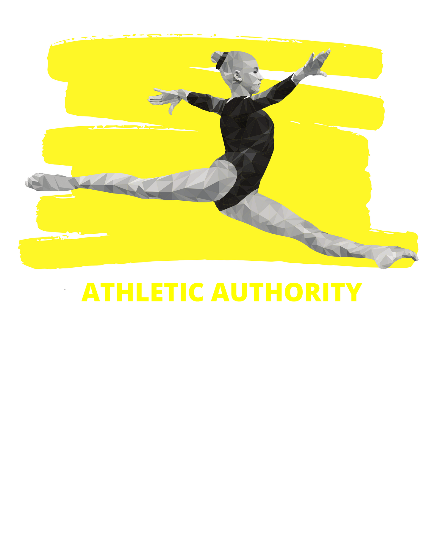 Athletic Authority  "Gymnastics Yellow" Unisex Tri-Blend Short sleeve t-shirt