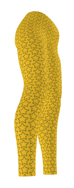 Athletic Authority "Yellow Star" Leggings