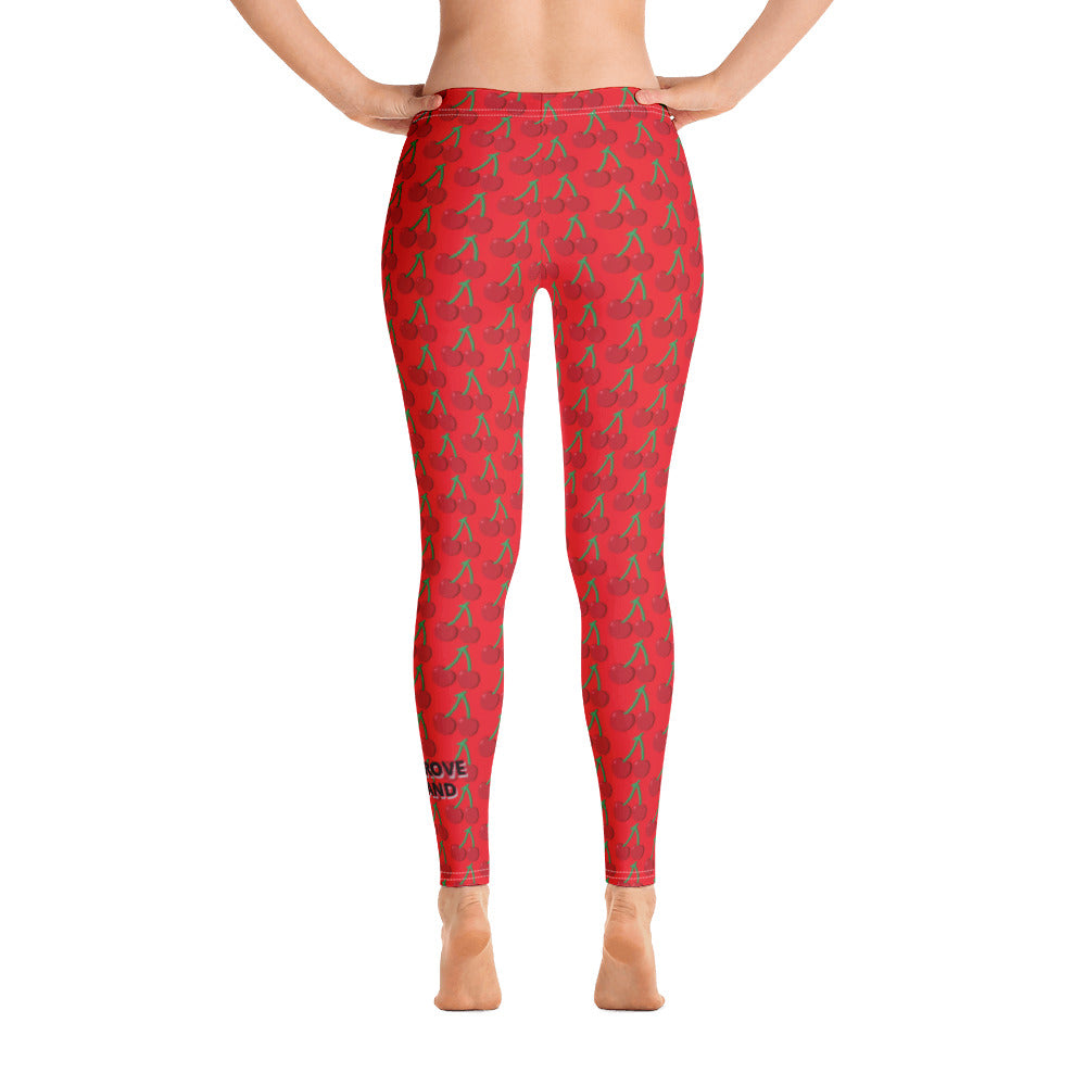MYNY Hub "Cherries" Cherry Grove , Fire Island , NY Leggings
