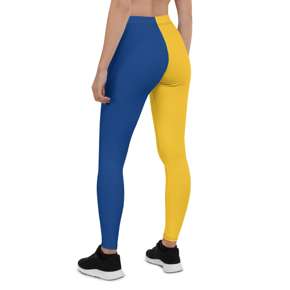 Athletic Authority "Blue Yellow" Leggings copy
