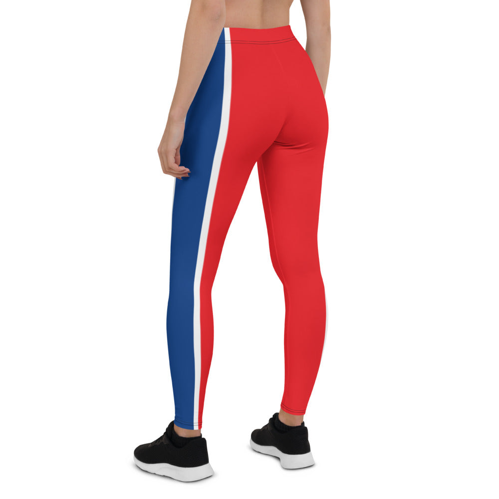 Athletic Authority "Red White Blue Stripes" Leggings