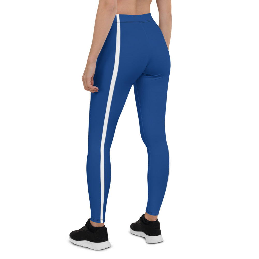 Athletic Authority "Blue Blue Stripe" Leggings