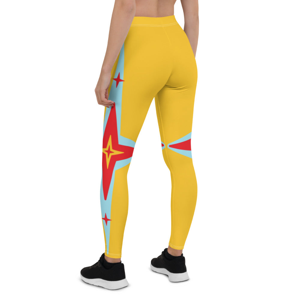 Athletic Authority  "Red Star" All-Over Print Leggings