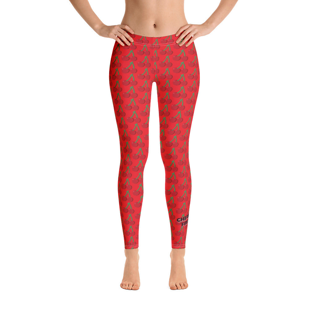 MYNY Hub "Cherries" Cherry Grove , Fire Island , NY Leggings