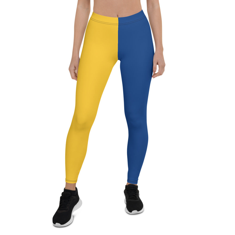 Athletic Authority "Blue Yellow" Leggings copy