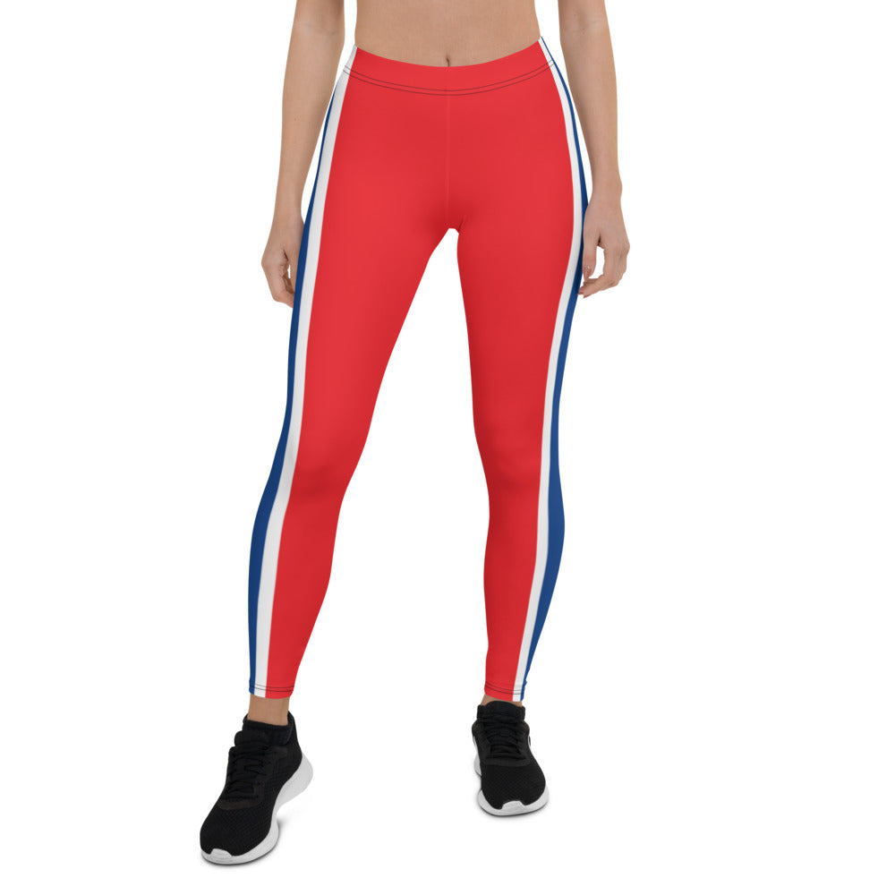 Athletic Authority "Red White Blue Stripes" Leggings