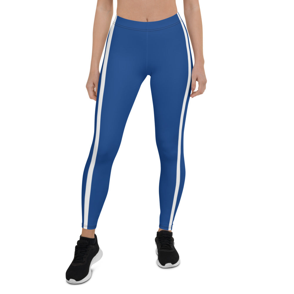 Athletic Authority "Blue Blue Stripe" Leggings