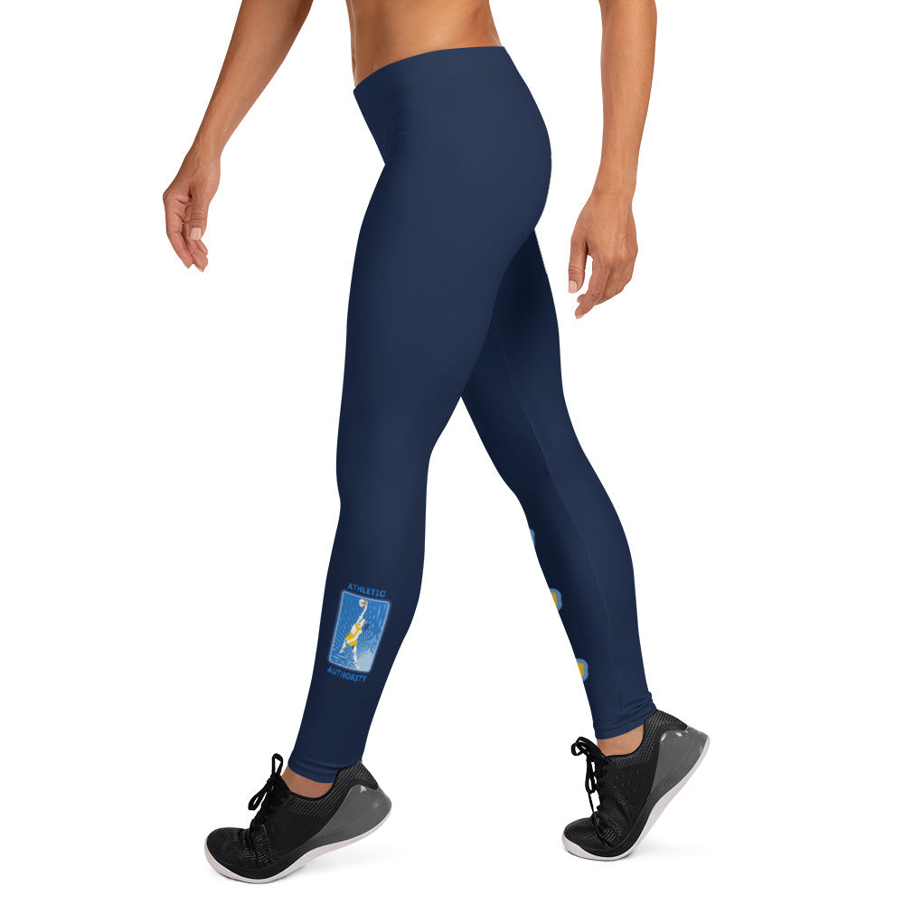 Athletic Authority  "NetBall" Navy Blue Leggings