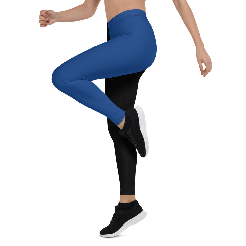 Athletic Authority "Black Blue" Leggings