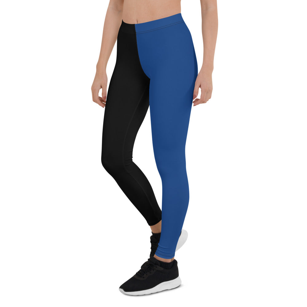 Athletic Authority "Black Blue" Leggings