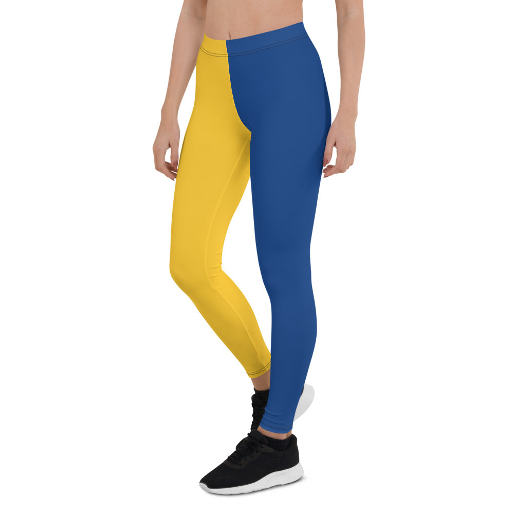 Athletic Authority "Blue Yellow" Leggings copy