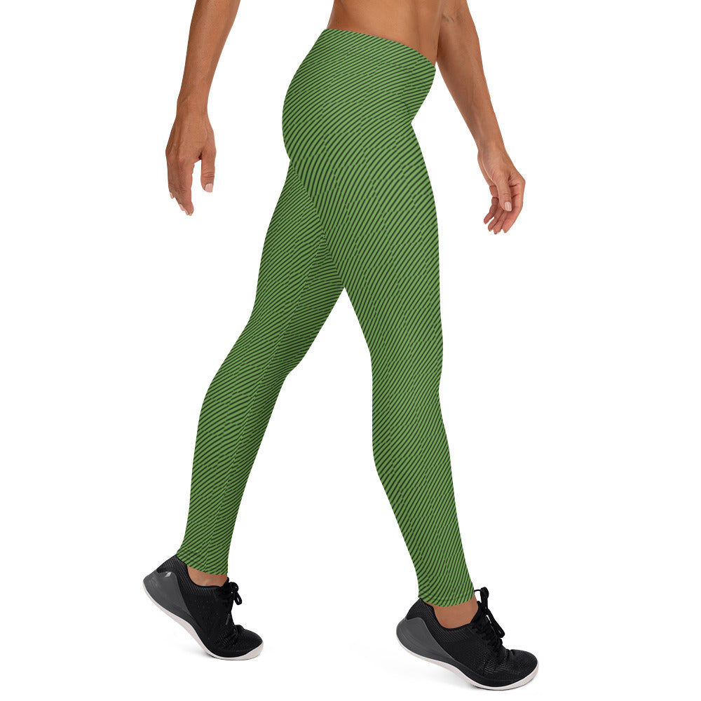 Athletic Authority "Green Hash" Leggings
