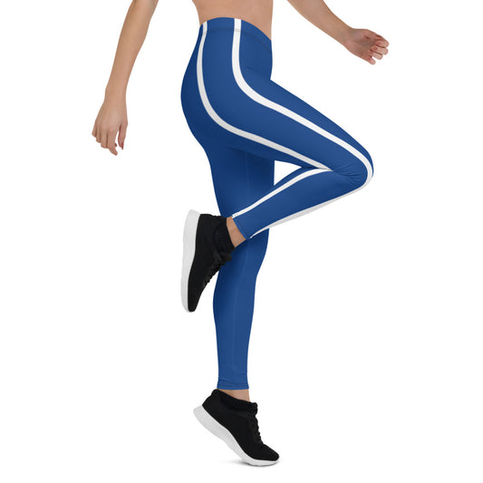 Athletic Authority "Blue Blue Stripe" Leggings