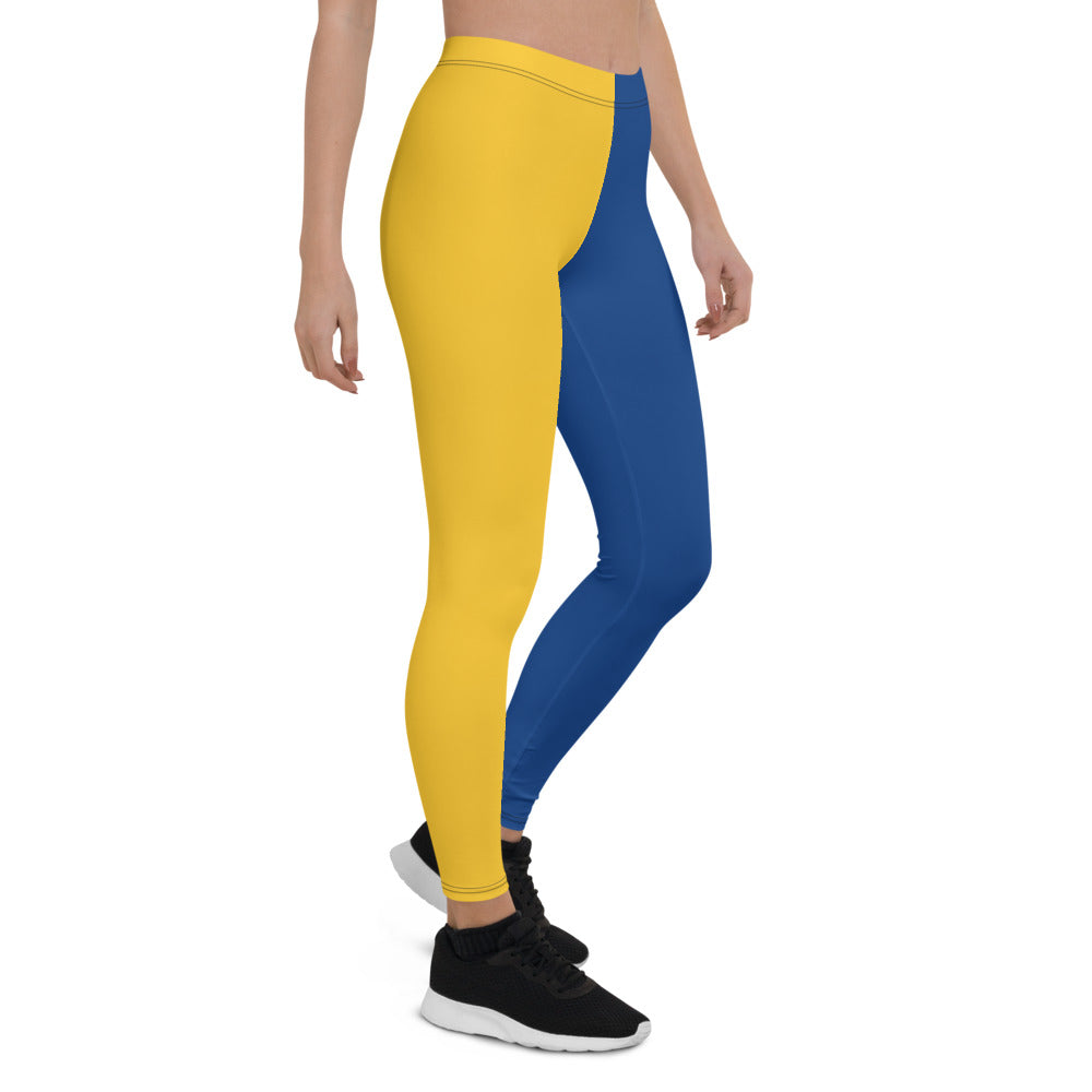 Athletic Authority "Blue Yellow" Leggings copy