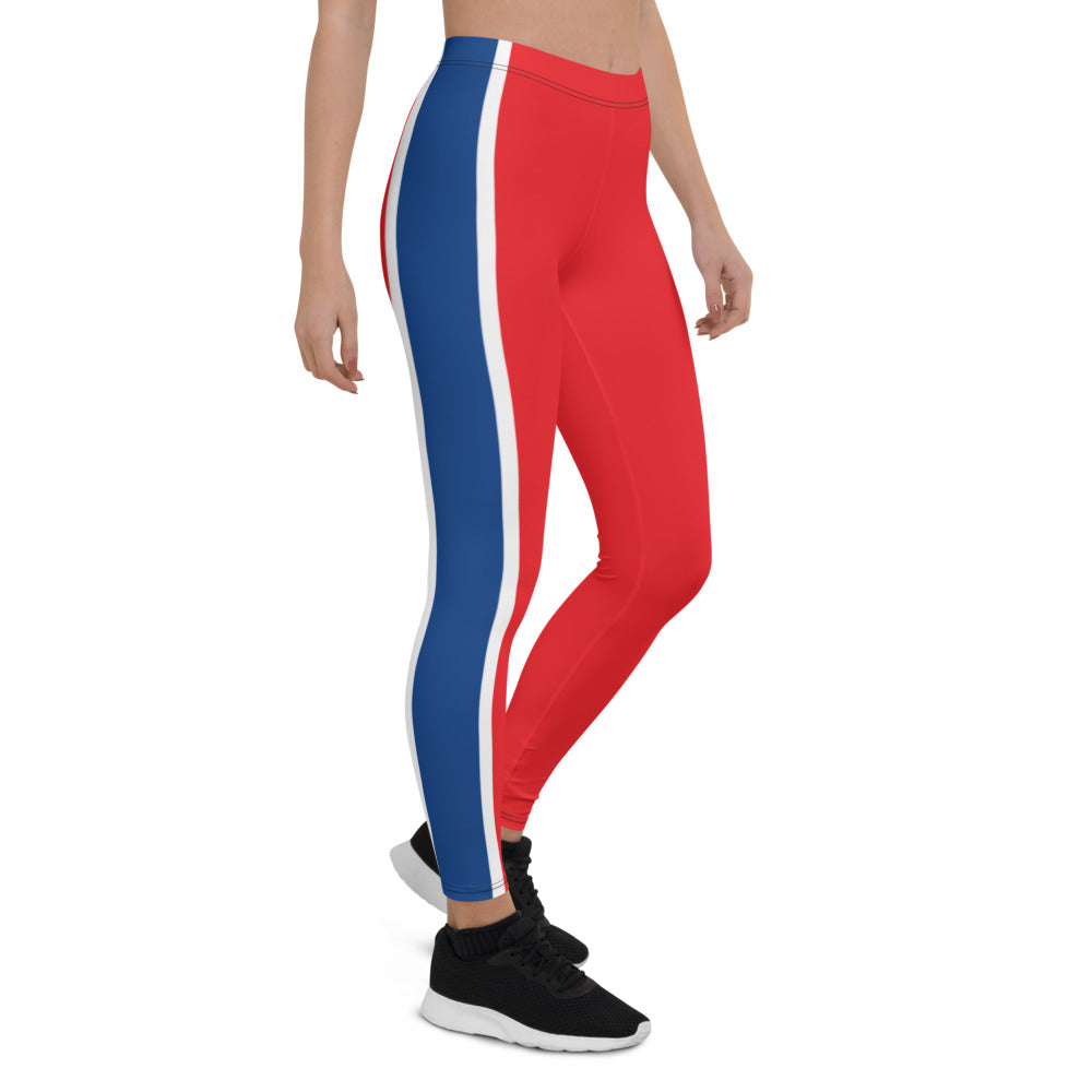 Athletic Authority "Red White Blue Stripes" Leggings