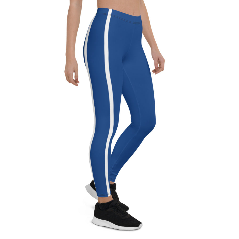 Athletic Authority "Blue Blue Stripe" Leggings