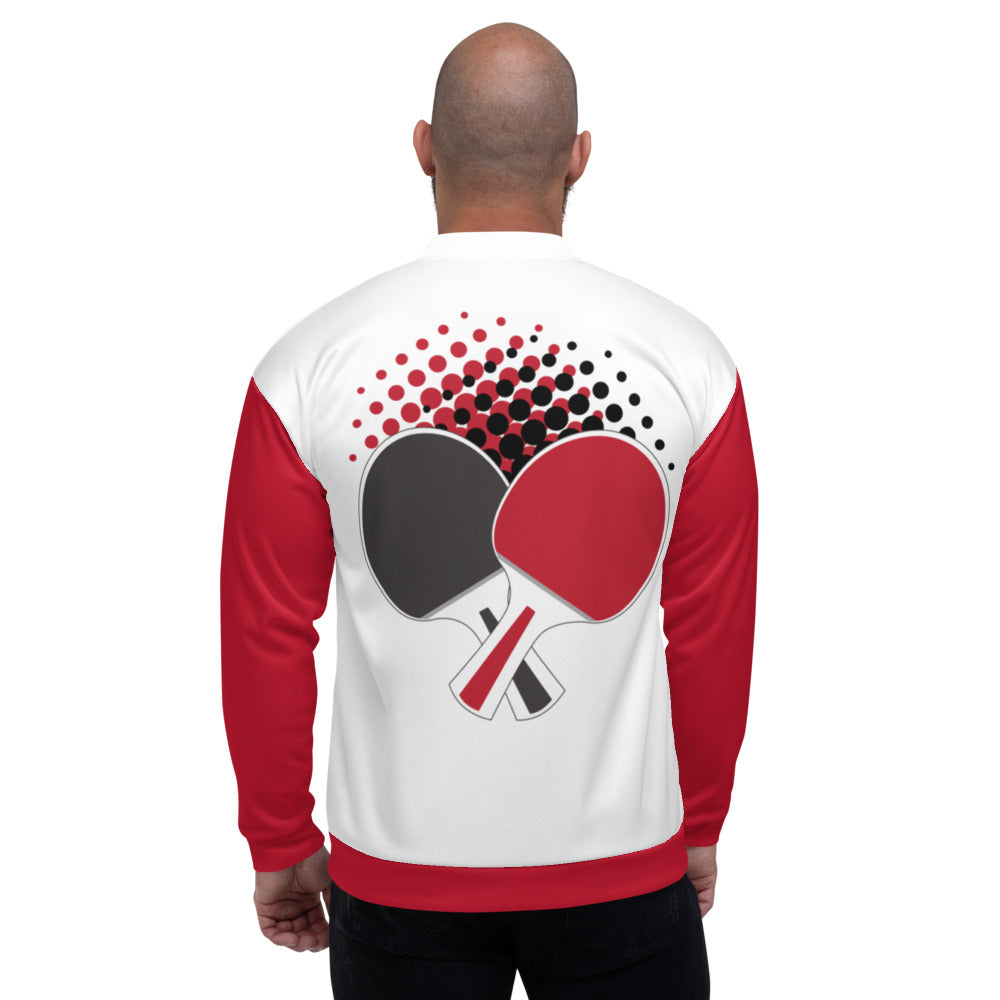 Athletic Authority " Table Tennis Bats" Unisex Bomber Jacket