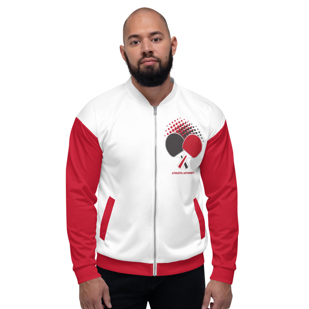 Athletic Authority " Table Tennis Bats" Unisex Bomber Jacket