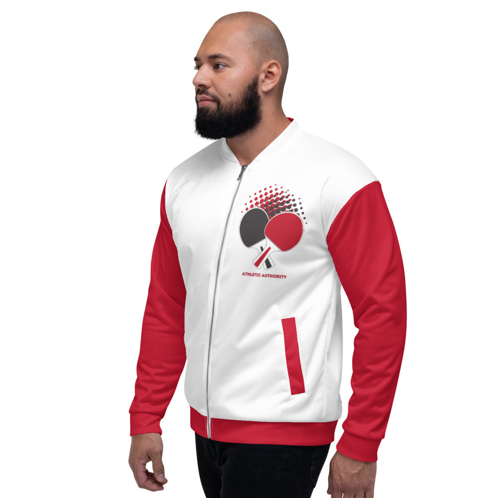 Athletic Authority " Table Tennis Bats" Unisex Bomber Jacket