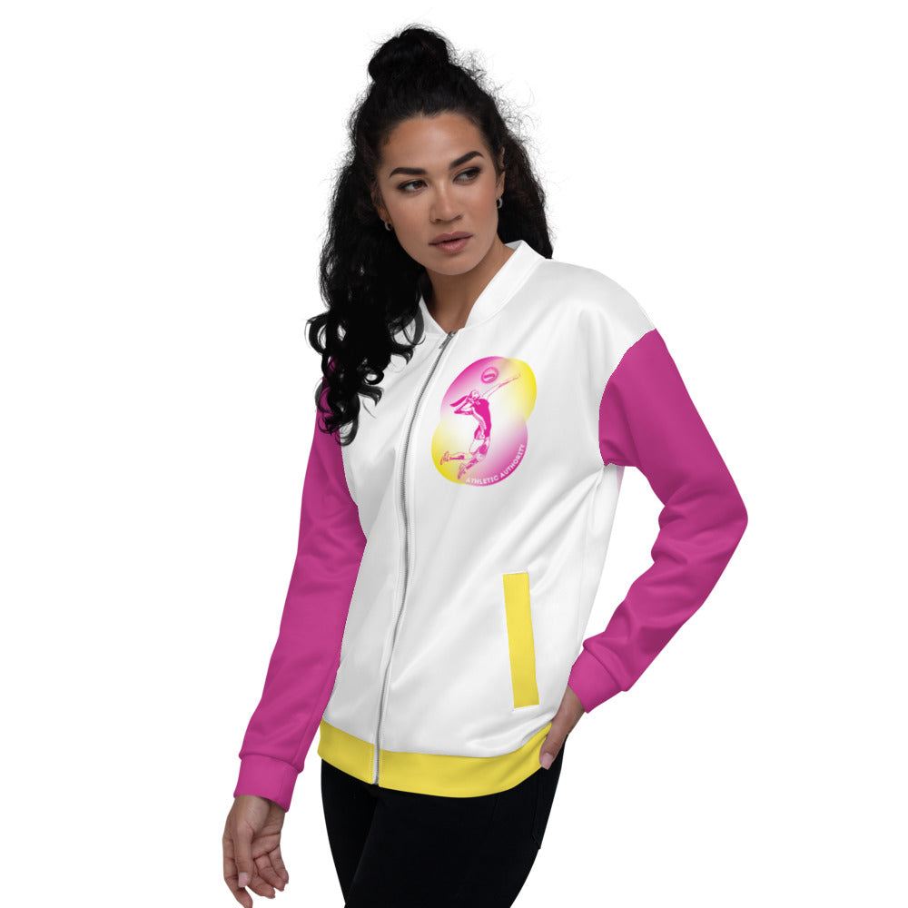 Athletic Authority " Volleyball" Unisex Bomber Jacket left side