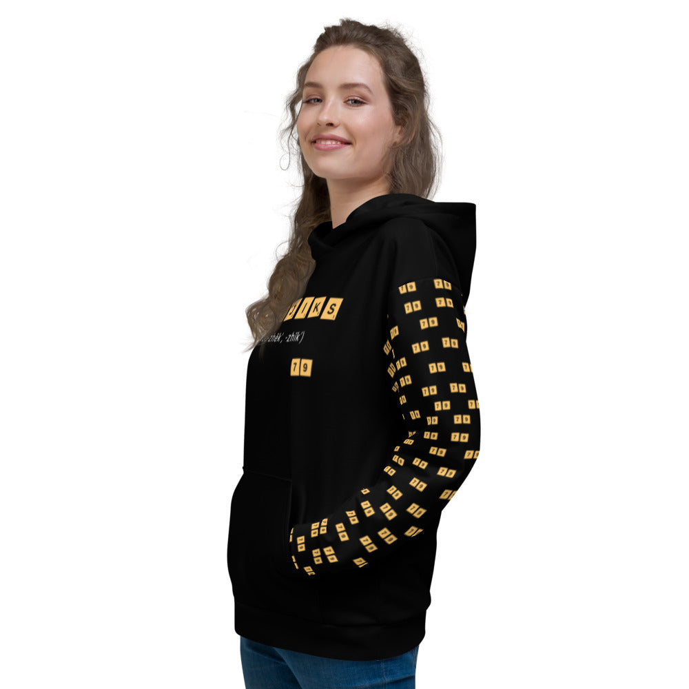Word Nurd "Muzjiks79" Unisex Hoodie left side