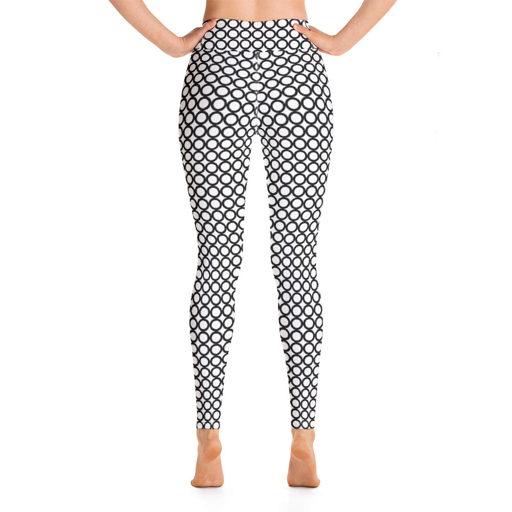 Athletic Authority "Circles Black Yoga Leggings