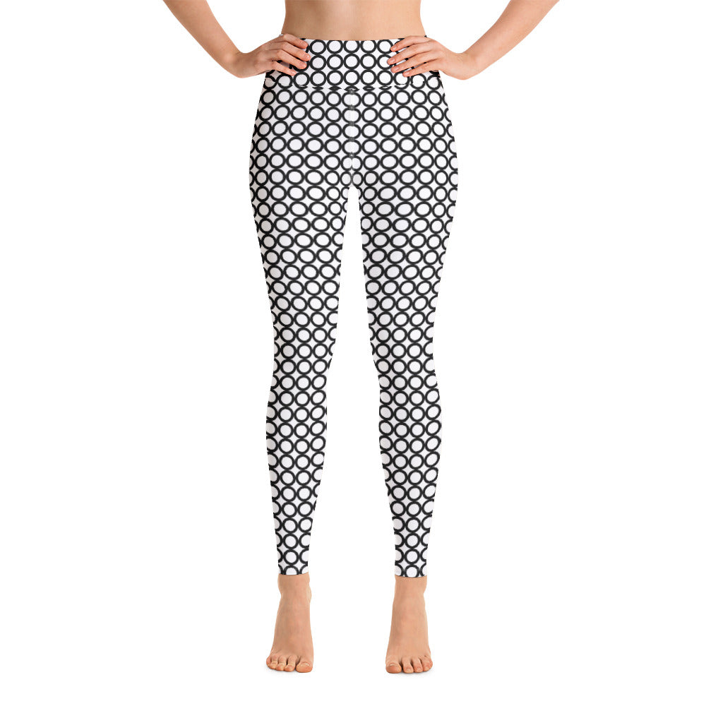 Athletic Authority "Circles Black Yoga Leggings
