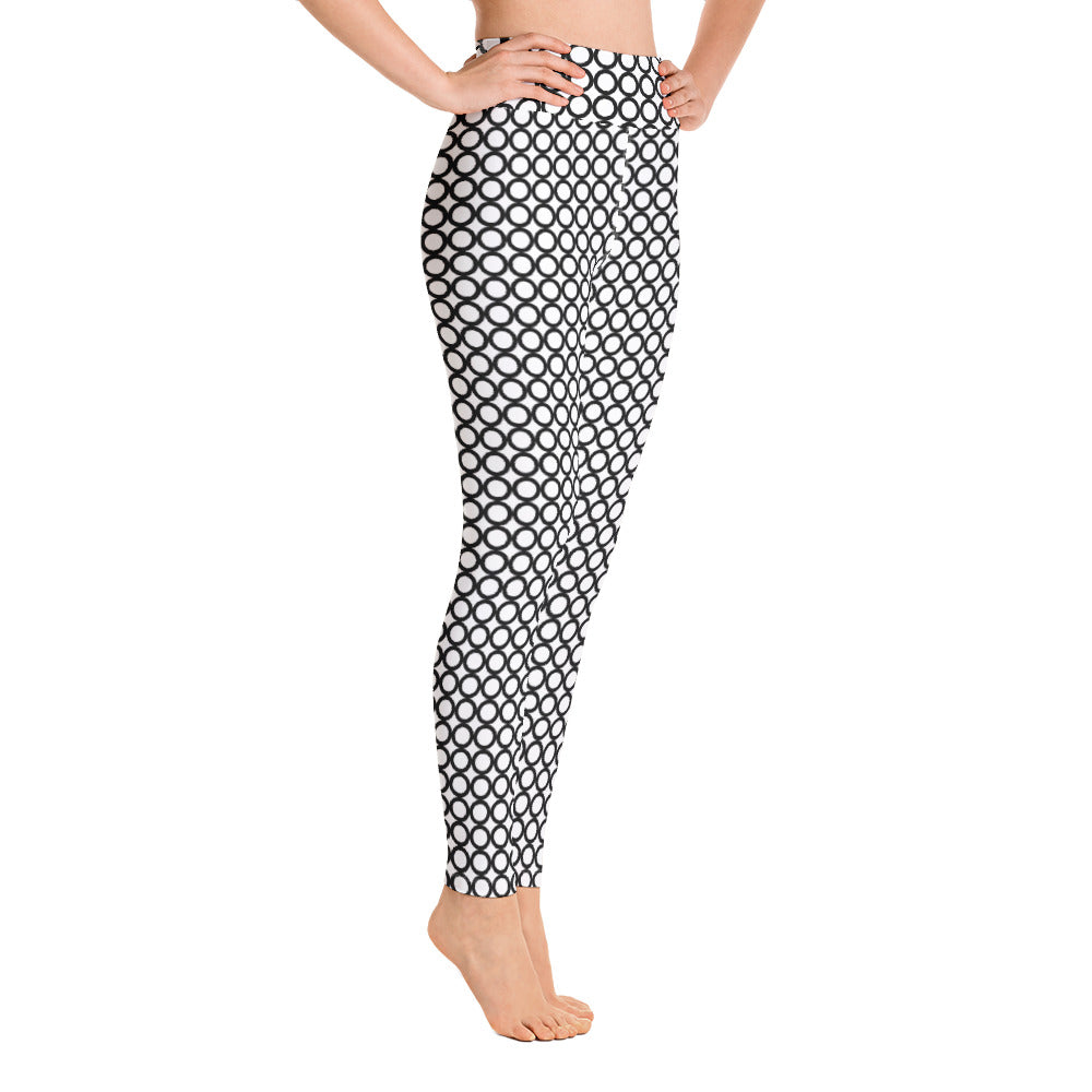 Athletic Authority "Circles Black Yoga Leggings