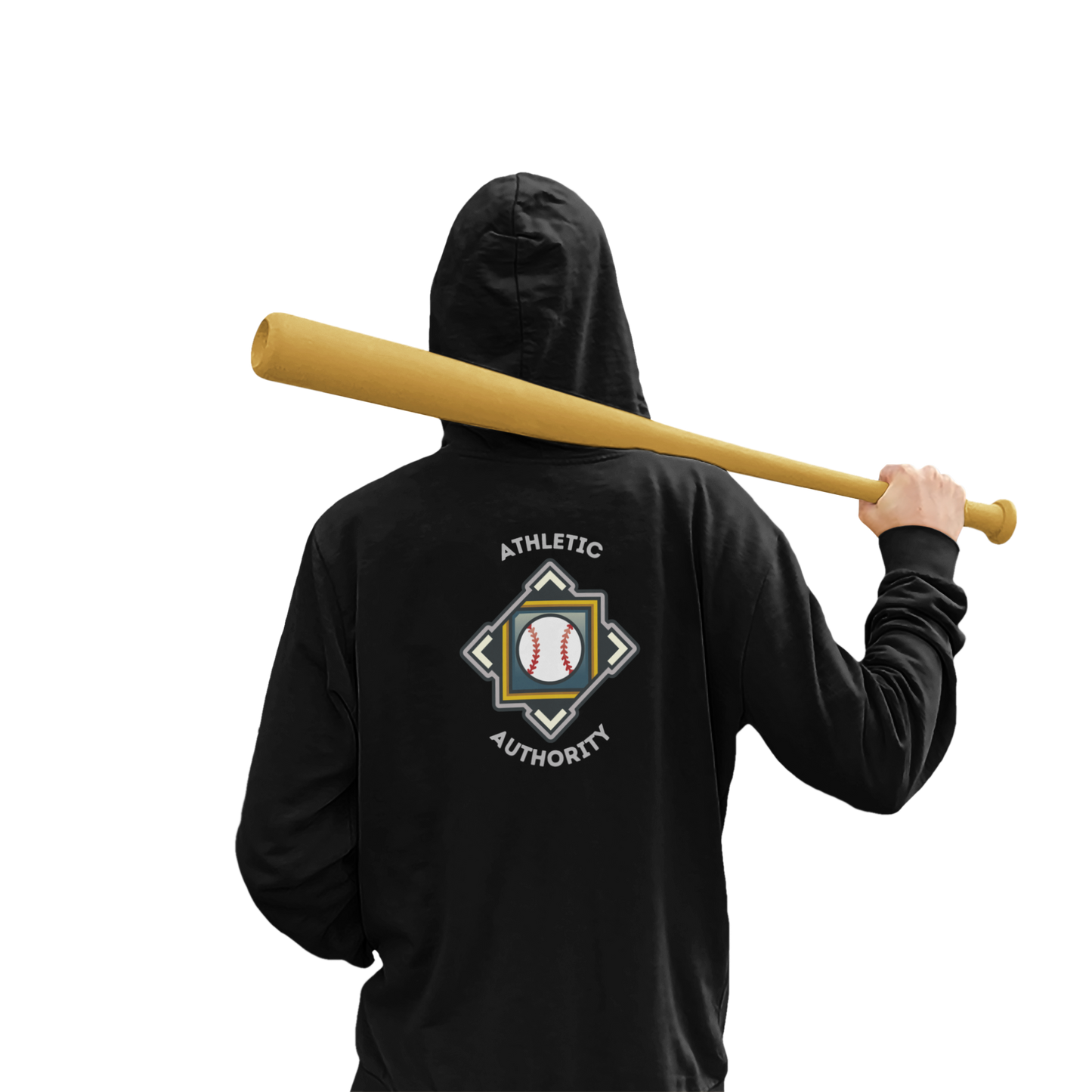 Athletic Authority  "Baseball Crest" Unisex Lightweight Hoodie