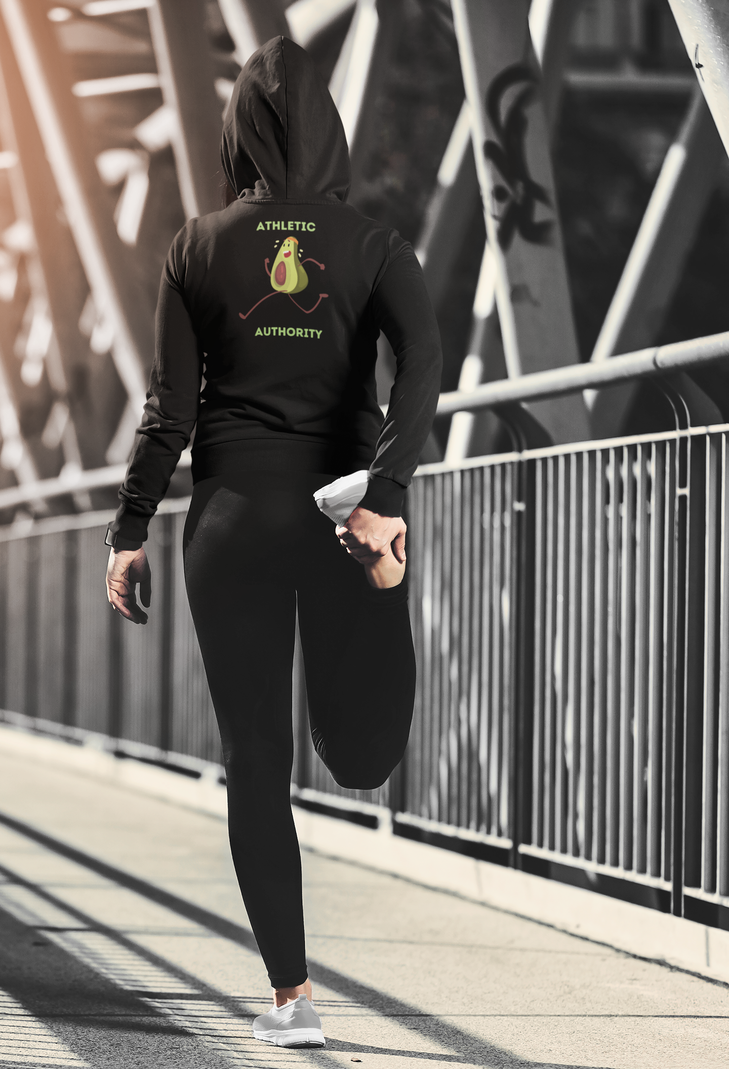 Athletic Authority " Avocado Runner" Unisex Lightweight Hoodie