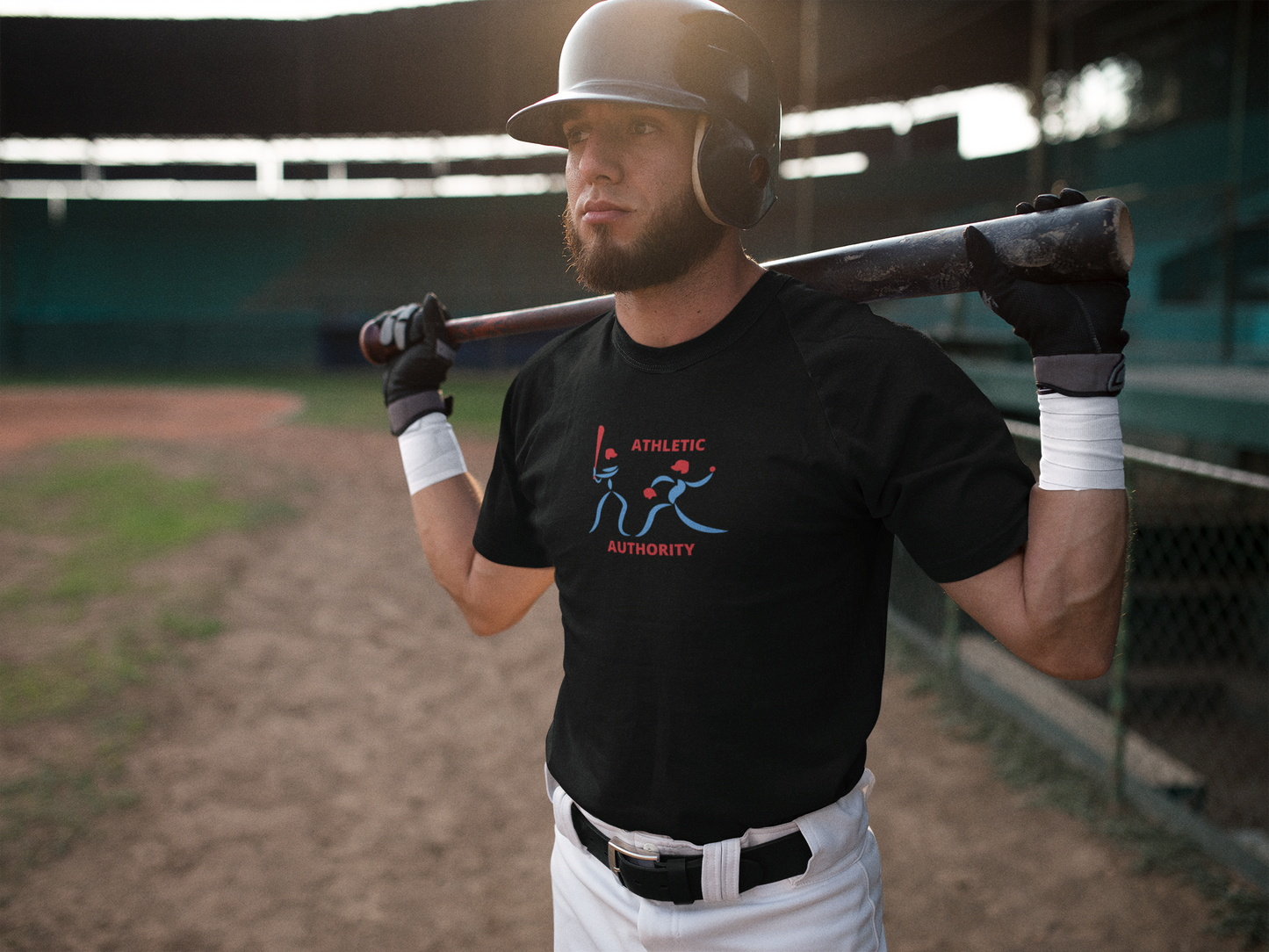 Athletic Authority  "Baseball Pitch" Unisex Tri-Blend Short sleeve t-shirt