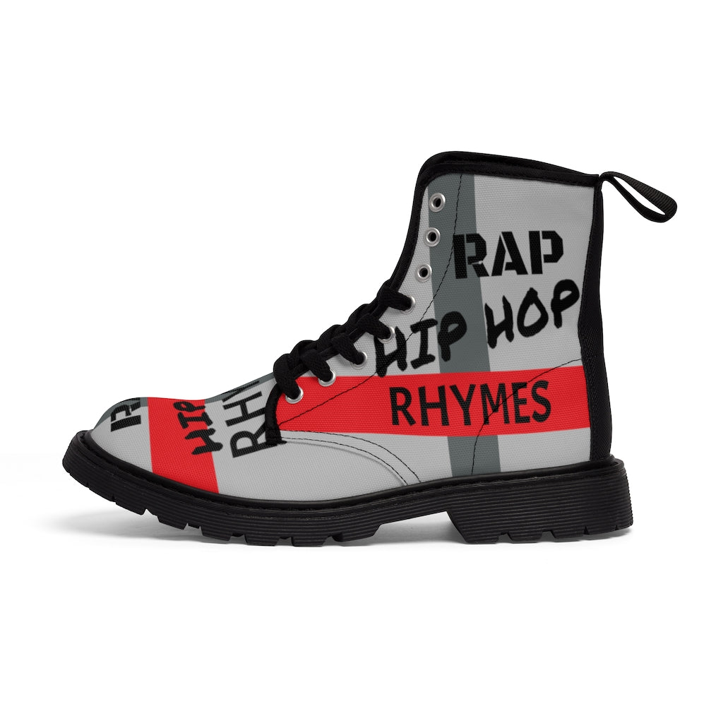 MYNY-HUB-Rap-Hip-Hop-Rhymes-unisex-Canvas-Boots